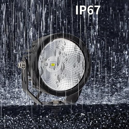 Miniatura 6 de STDYSUN Luces antiniebla LED redondas para conducción todoterreno, 2 unidades, haz de inundación de 3.5 pulgadas, luces antiniebla para motocicleta,