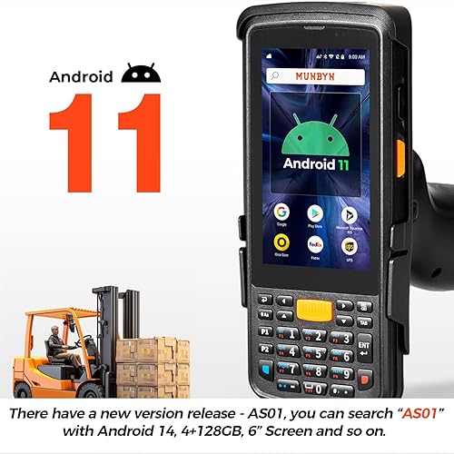 Miniatura 2 de MUNBYN Nuevo escáner de código de barras Android 2024 con pistola, Android 11 1D2D SE4710 Zebra Scanner Engine, computadora portátil, escáner de