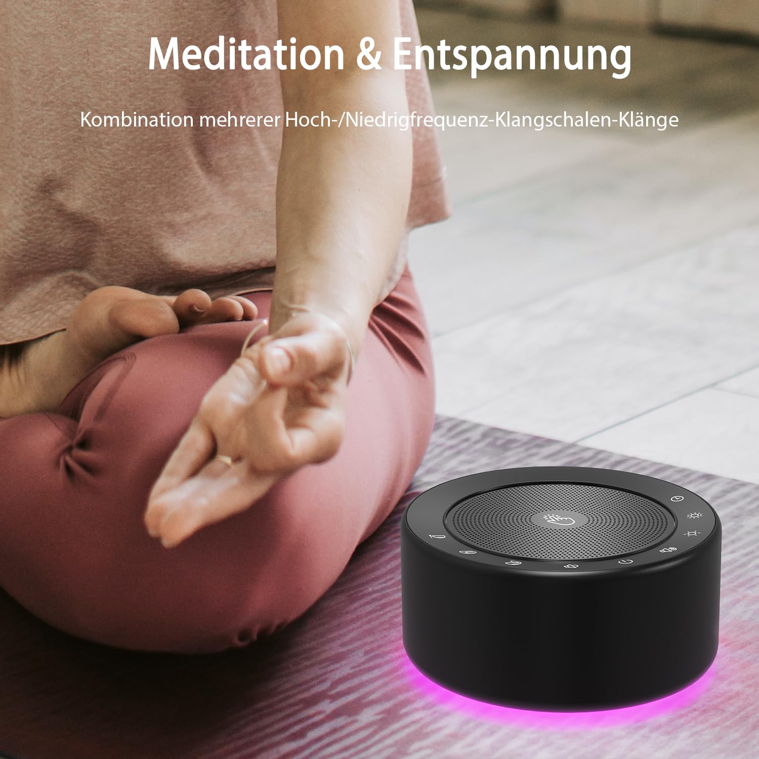 Kipcush Macchina sonora per ciotole tibetane da meditazione – 7 ciotole tibetane in diverse dimensioni per yoga, meditazione, guarigione dei chakra, terapia del suono e riduzione dello stress, con