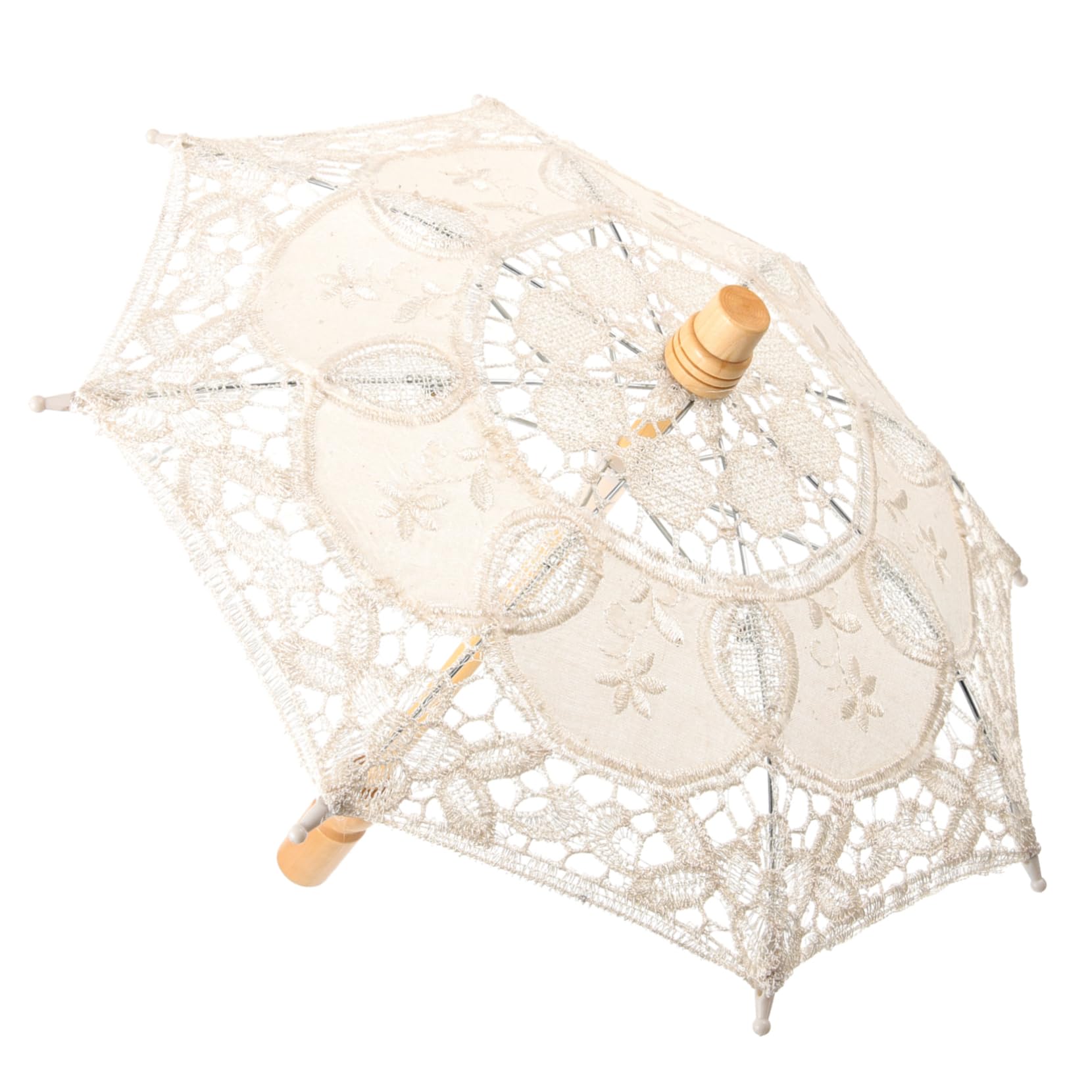 SAFIGLEwedding scene decor bride craft umbrella wooden handle grace umbrella prop decorate Wedding supplies accessories girl Wedding dress parasols for women parasol umbrella