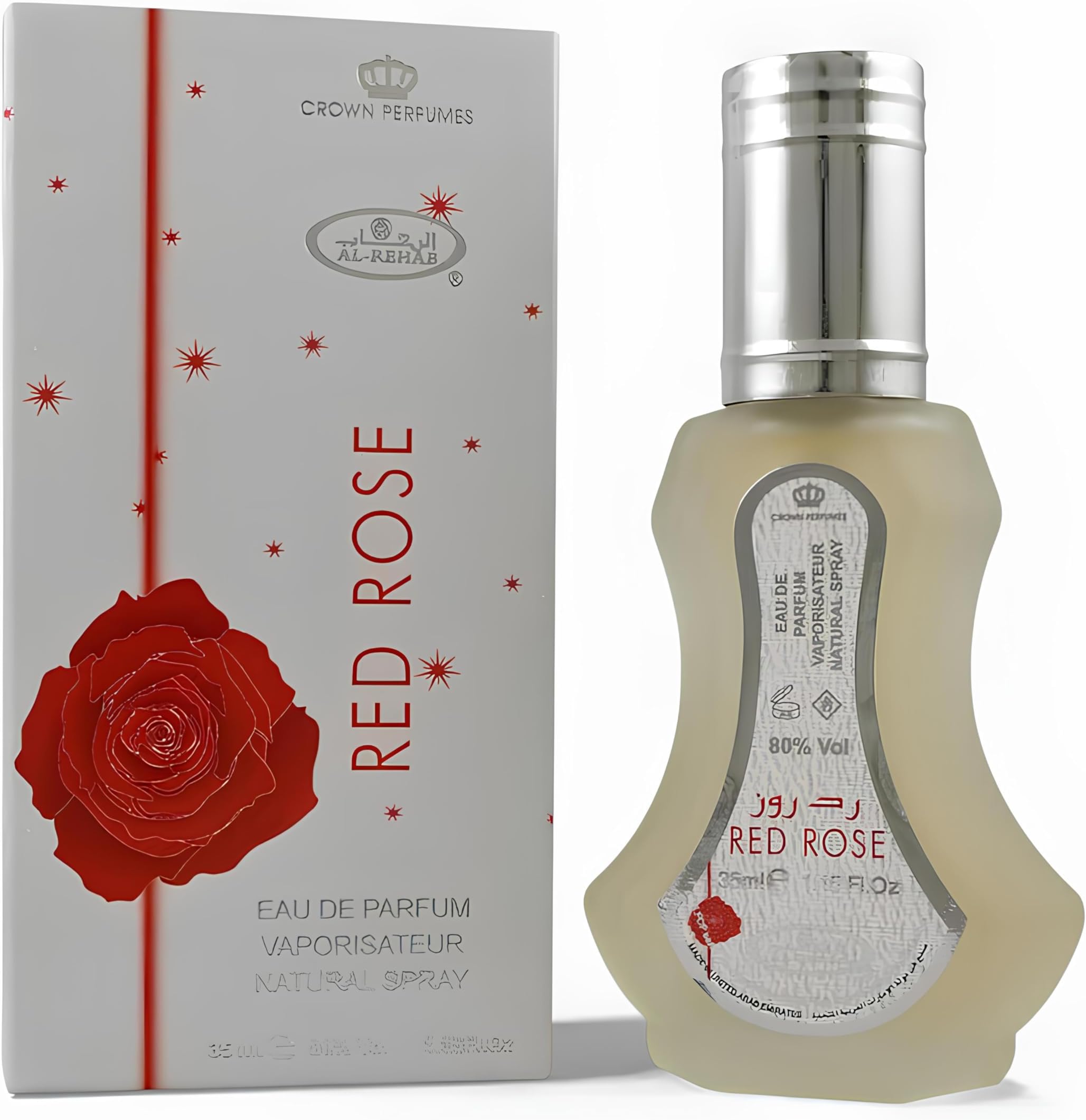 Red Rose Eau de Perfume Spray by Al Rehab - 35ml