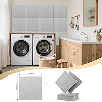 Vista 2 de 12Pack Acoustic Wall Panels Panels 0.4" x 12" x 12" Soundproof Wall Panels Noise High Density Sound Dampening Panels Panels for Home Office Recoding