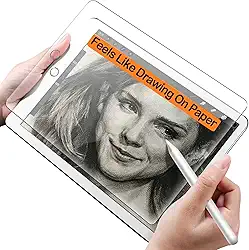 Película protetora de tela fosca para iPad 9,7 da Paperlike com alta sensibilidade ao toque, antirreflexo, resistente a arranhões, compatível com iPad 2016/2017/2017/2018 e Apple Pencil compatível (9,7 polegadas, 1 pacote)