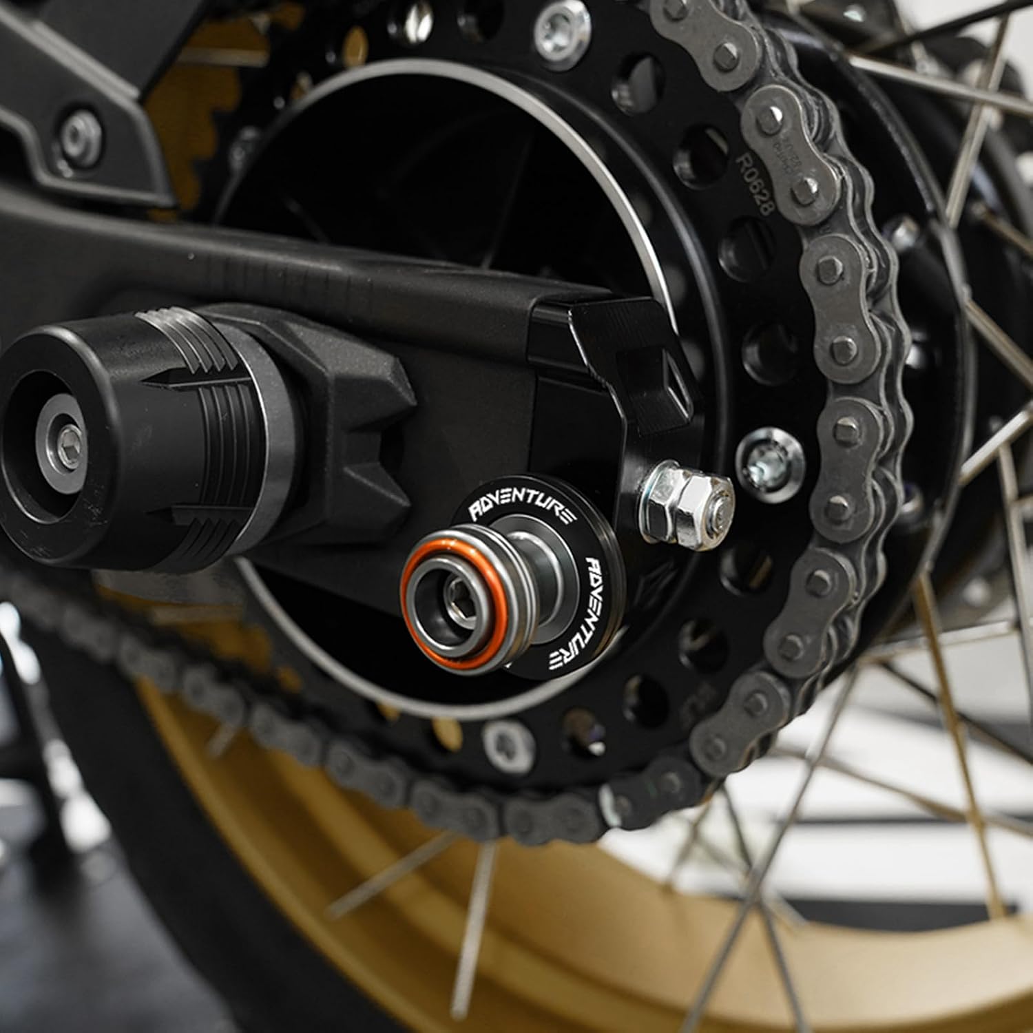 Compatible with KTM 390 790 890 1050 1090 ADVENTURE 2022-2024 2025 2026 CNC Motorcycle M10 Swingarm Spools Sliders Stand Screw (Orange)
