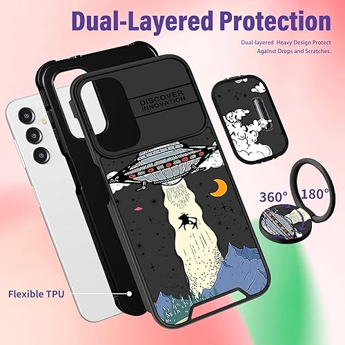 Miniatura 6 de Funermei para Samsung Galaxy A14 5G Funda para teléfono - Cubierta linda para mujeres y chicas Alien Fun Funny Girly Kawaii Estética Cool Diseño