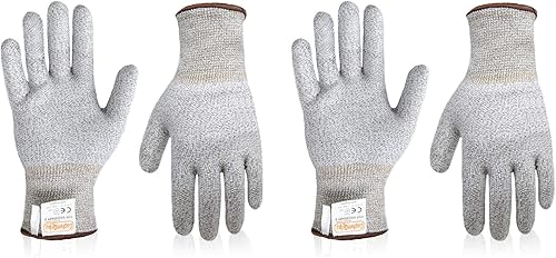 Miniatura 2 de Guantes CustomGrips resistentes al corte, protección de nivel 5, guantes de seguridad de grado alimenticio para abrir ostras y trabajo de cocina