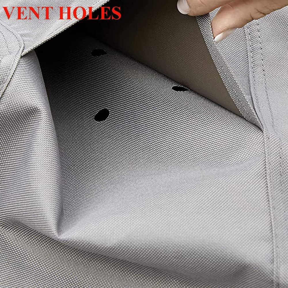 Prep Table Cover Compatible with 32in Keter Unity XL Portable Outdoor Prep Table/ Storage Cabinet Cover Heavy Duty Waterproof Grill Accessories Covers for Patio Kitchen Island Bar Cart, Gray