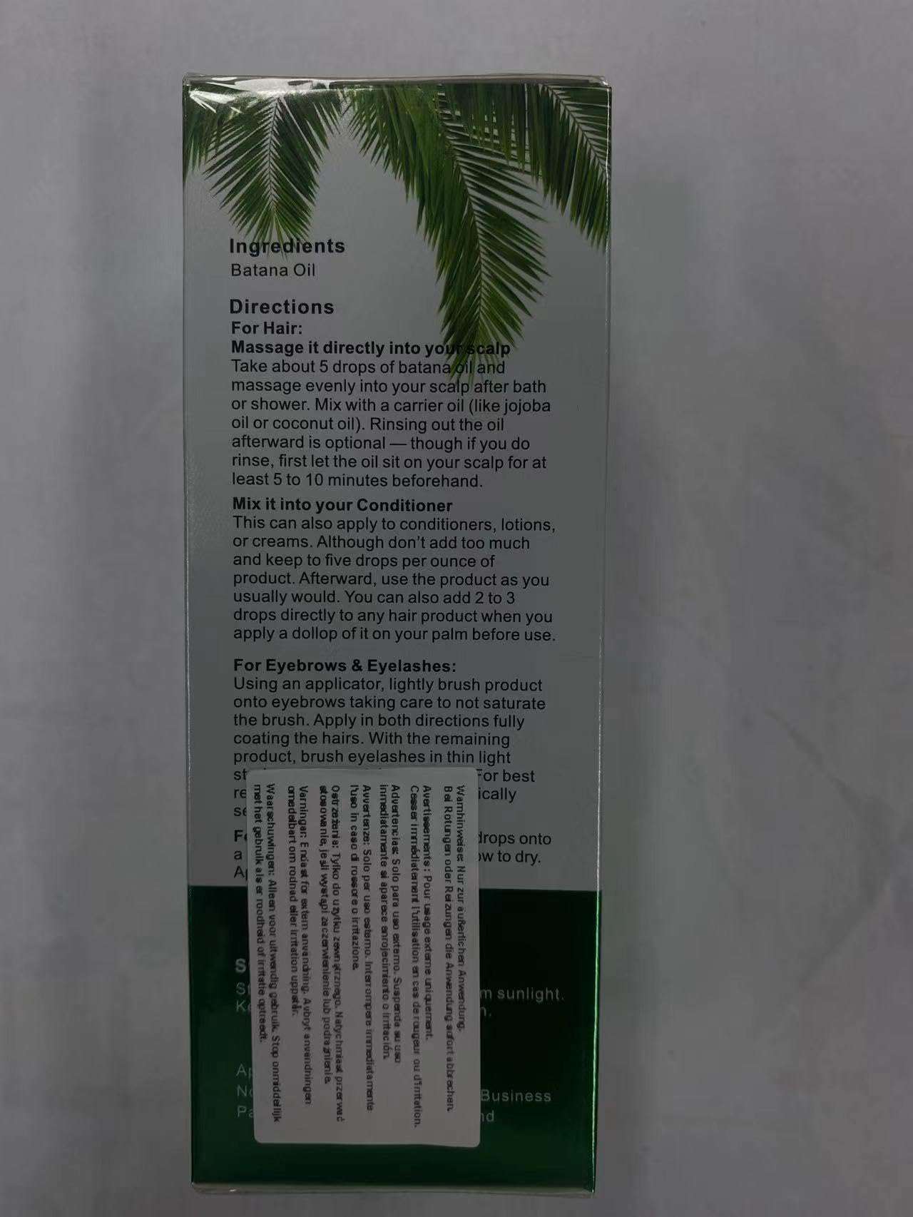 Aceite de Batana puro natural 60 ml para crecimiento cabello fortalece piel e hidratante facial