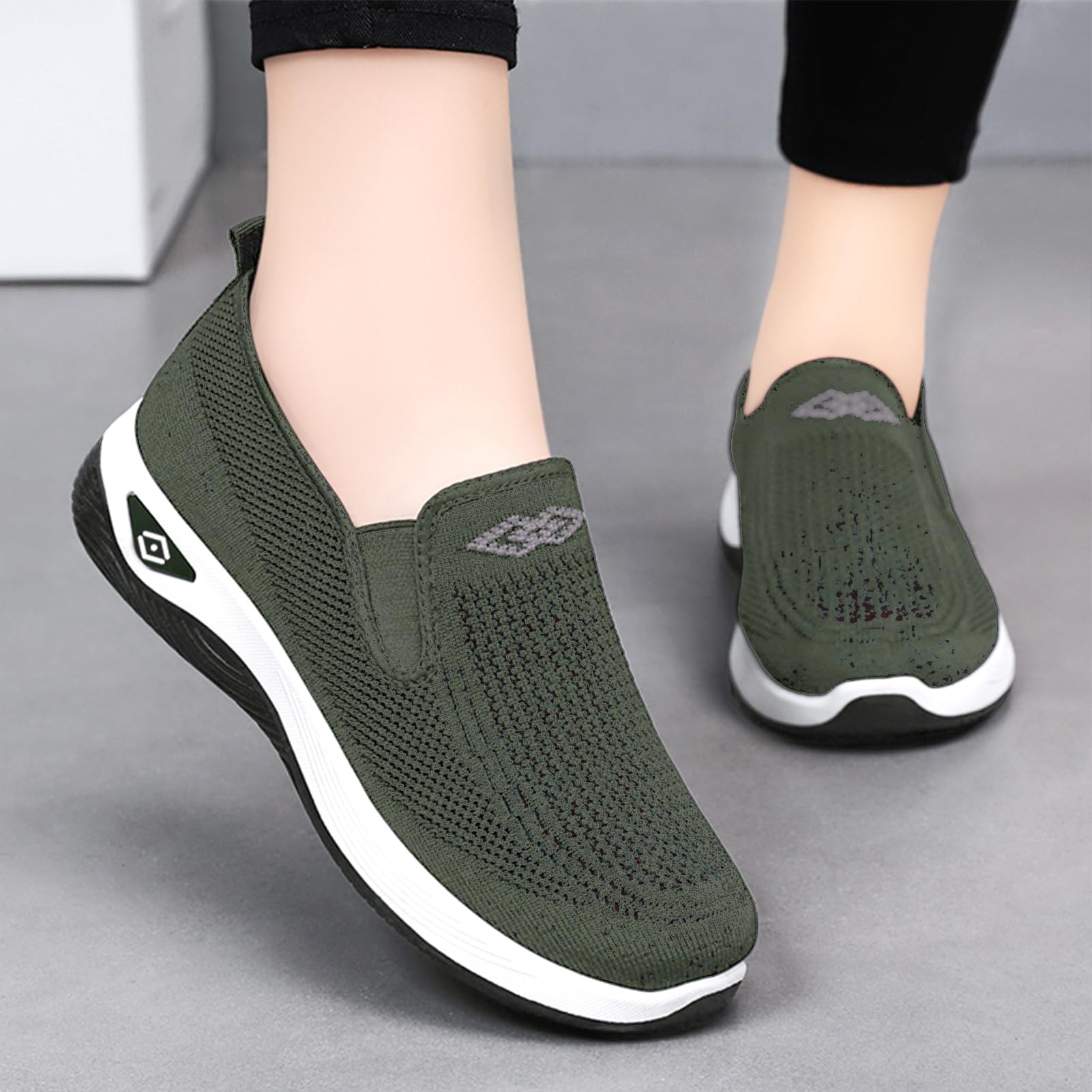 Alexis Leroy Zapatillas Slip On Mujer Zapatos Comodos y Ligeras para Caminar Sin Cordones