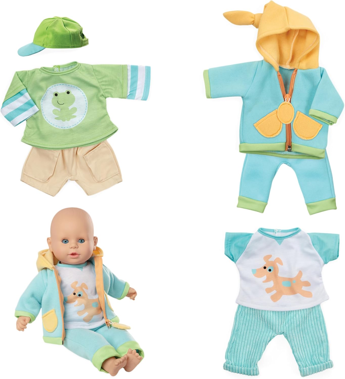 Melissa & Doug Mine to Love Mix & Match Playtime Doll Clothes for 12”-18” Unisex Dolls (6 pcs)