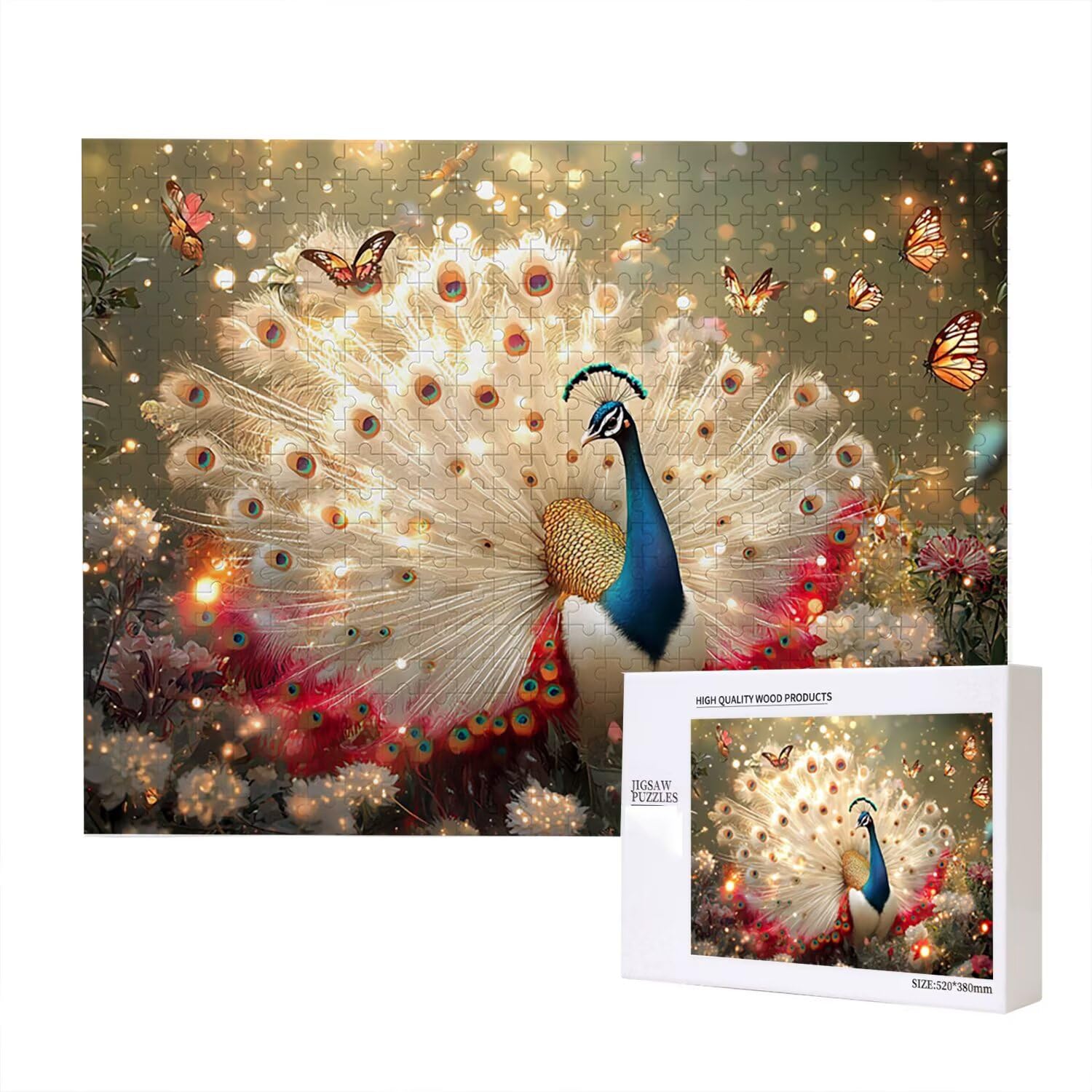 Jigsaw Puzzle, 5000 Pezzi Puzzle Classici, Il Sogno Puzzle Rilassamento Intelligence, Mpossibile Difficile Puzzle Impegnativo per Adulti Puzzle Gioco Familiare, Regalo per Amore Amico Paone fr0-491