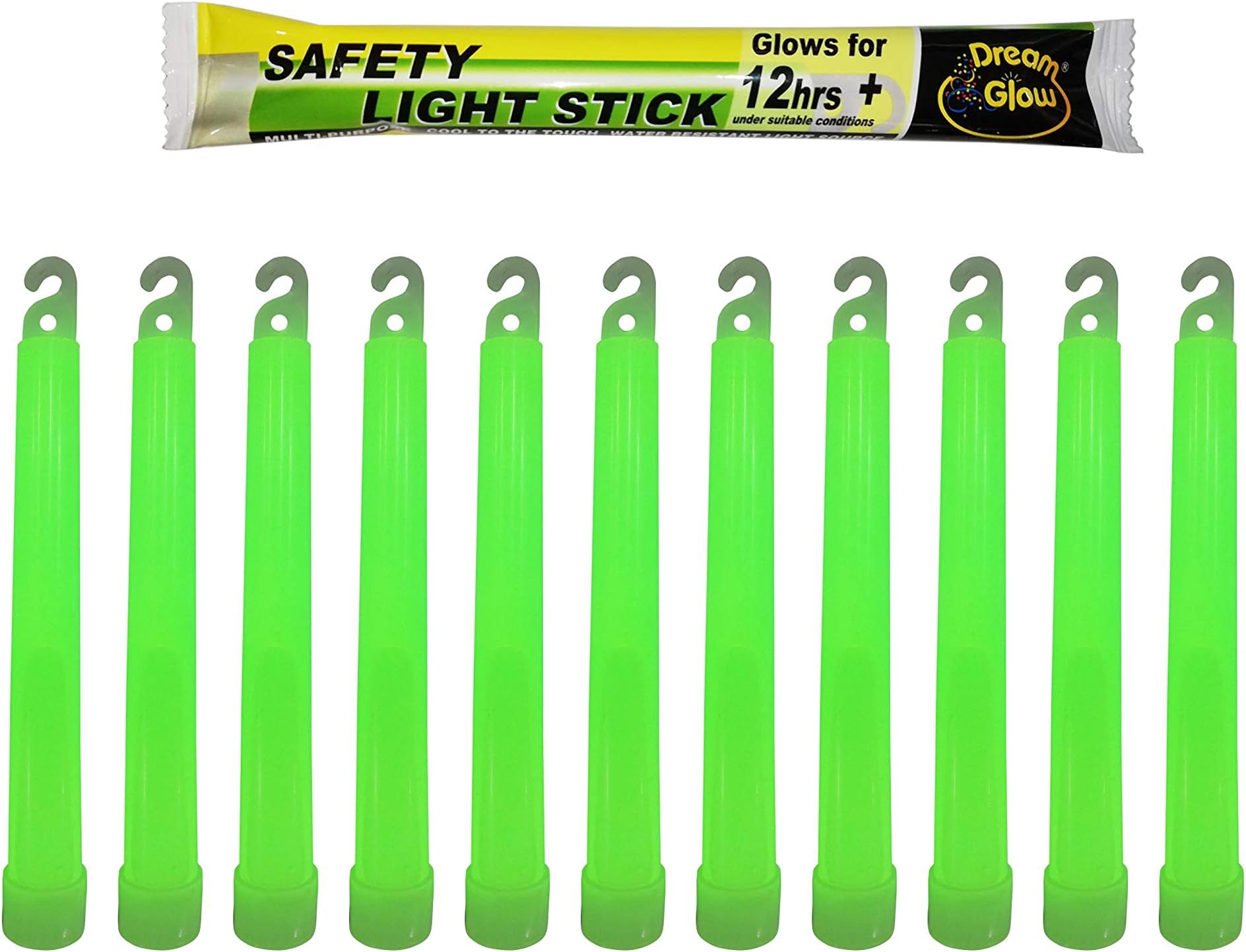Industrial Grade Glow Sticks(12-90PCS) 6 inches Ultra Bright Emergency Light Sticks for Camping Accessories Hurricane Supplies,Earthquake, Survival Kit More Lasts Over 12 Hours
