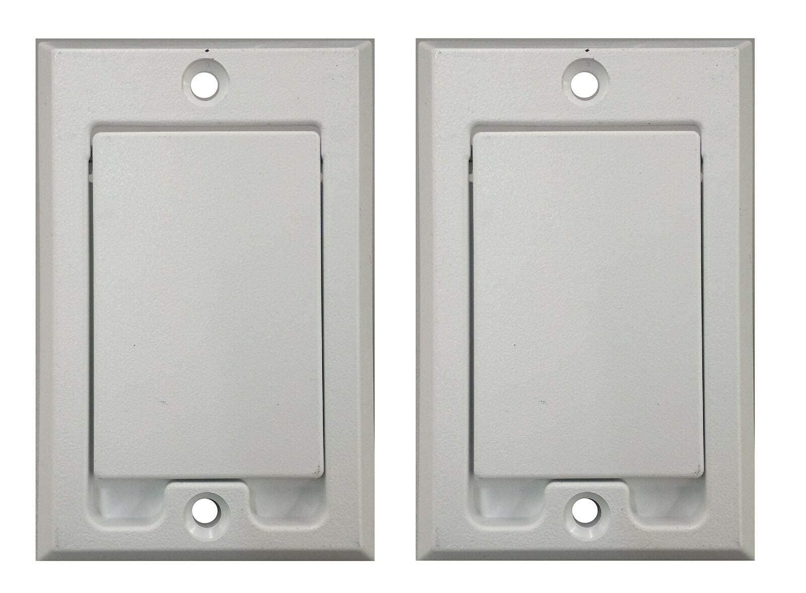 (2) Central Vacuum Square Door Inlet Wall Plate for Nutone Beam VacuFlow, Courtesy of LITYPEND.