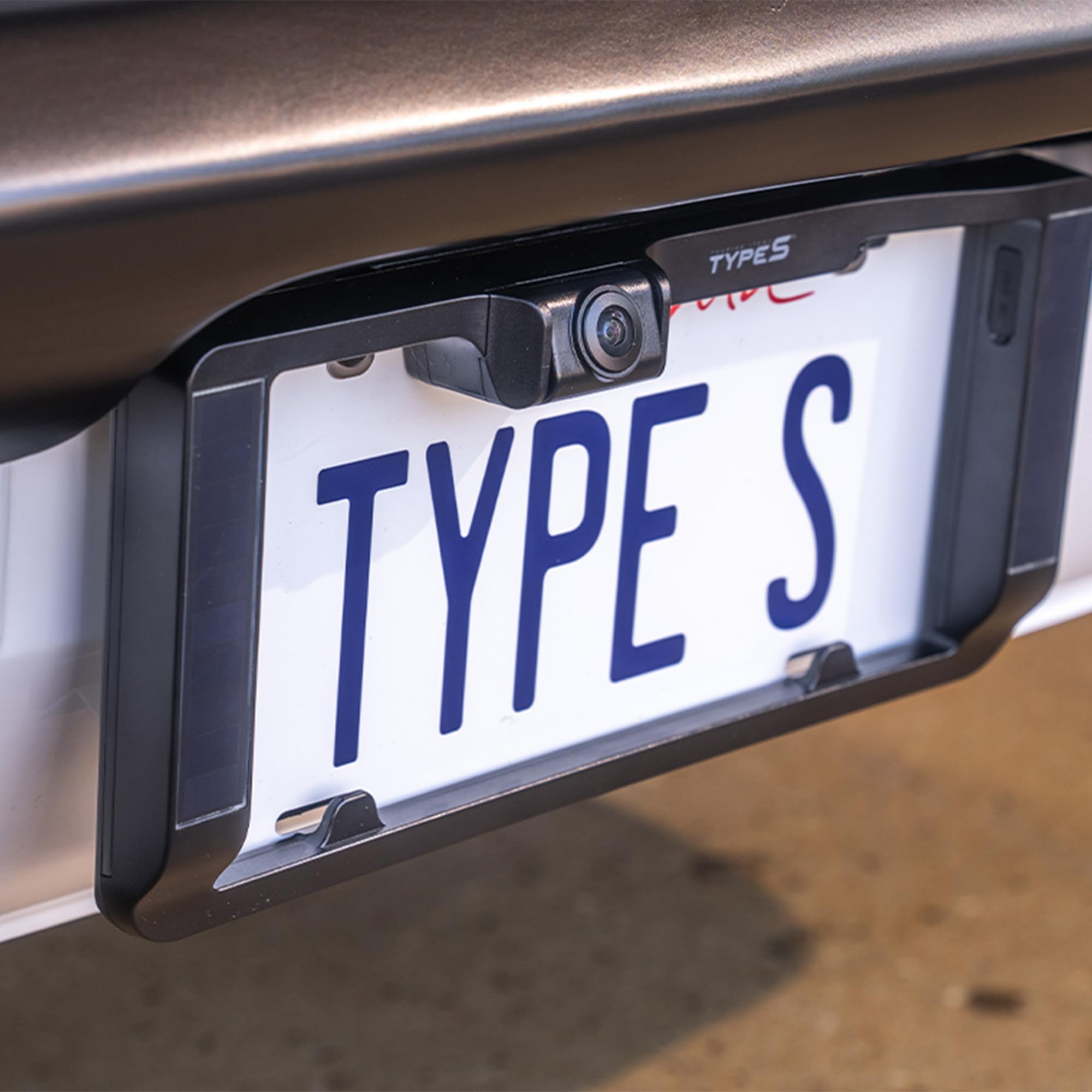 Type S Wireless HD Backup Camera Built Into License