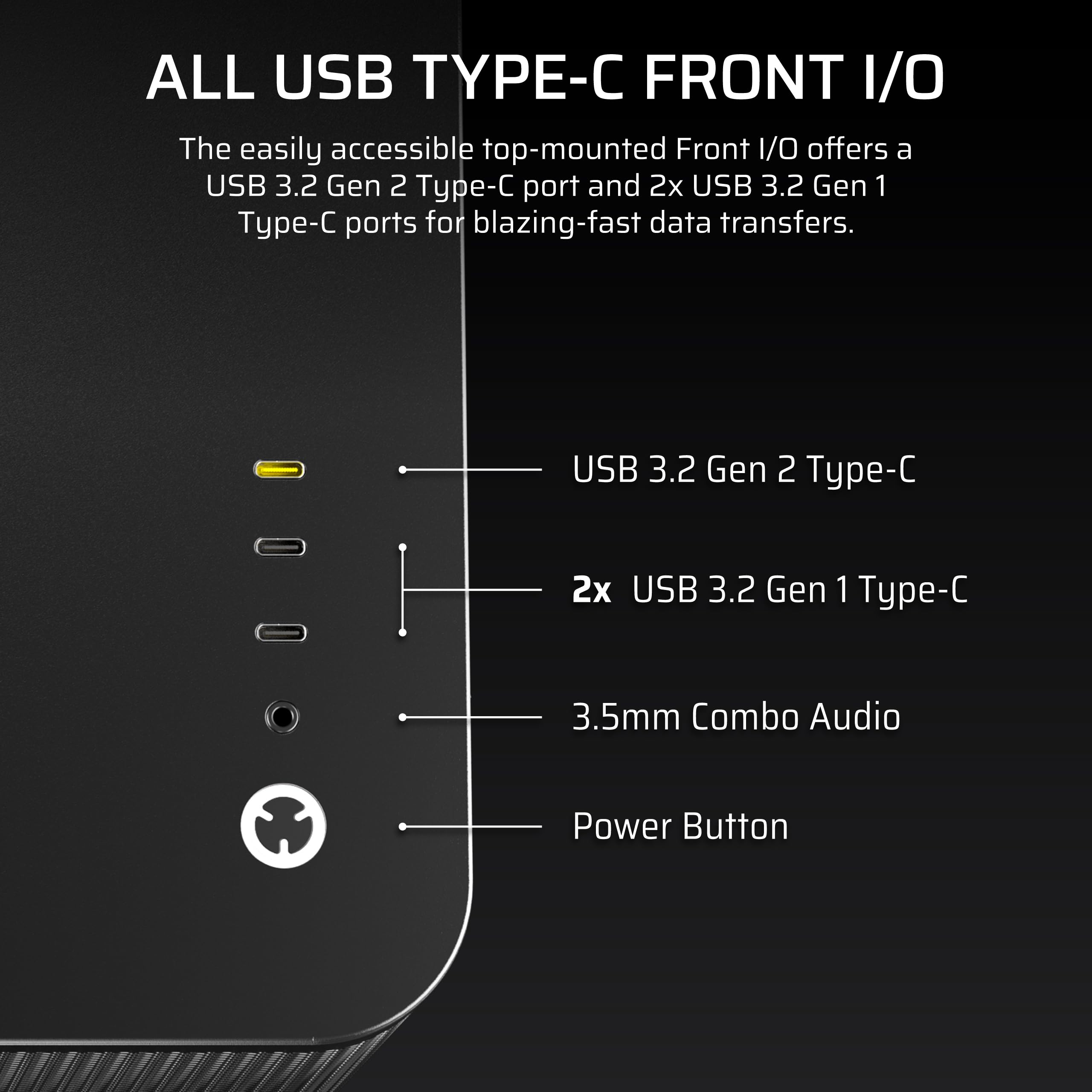CORSAIR AIR 5400 RS-R ARGB Triple-Chamber Mid-Tower Panoramic PC Case – 3X Pre-Installed Reverse-Rotor RS120-R ARGB Fans, Low-Noise, High Airflow Ducts, Reverse Motherboard Support – Black