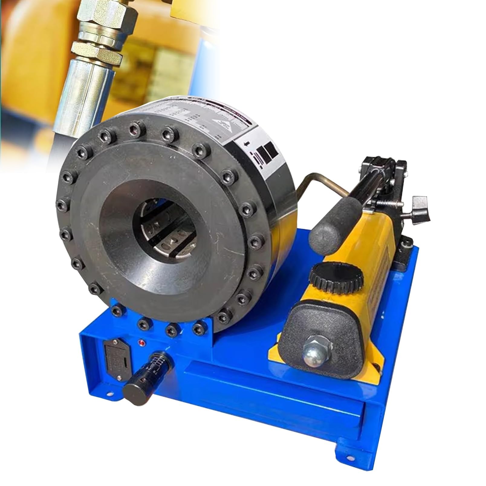 Zaciskarka do węży z 7 zestawami matryc, zakres zaciskania 6-25 mm, zaciskarka do węży hydraulicznych 1"