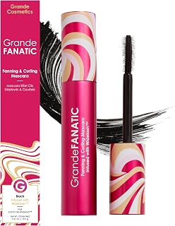 Grande Cosmetics GrandeFANATIC Fanning & Curling Mascara with Conditioning Peptides - for Longer-Looking, Lifted Lashes - Black (0.37 oz)