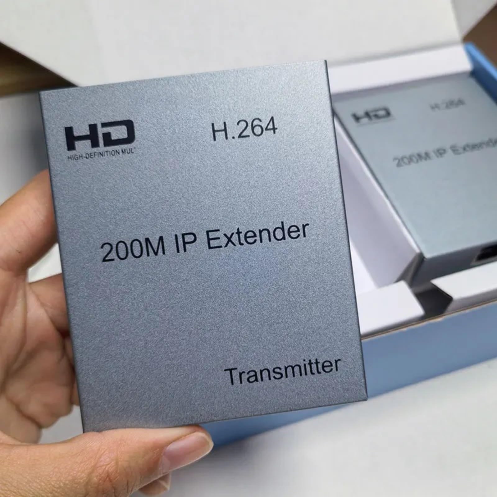 PLACUNT Extender compatibile con HDMI IP H.264 da 200 M tramite cavo CAT5e CAT6 RJ45 Convertitore video 1080p Trasmettitore Ricevitore for PC a TV facile da usare
