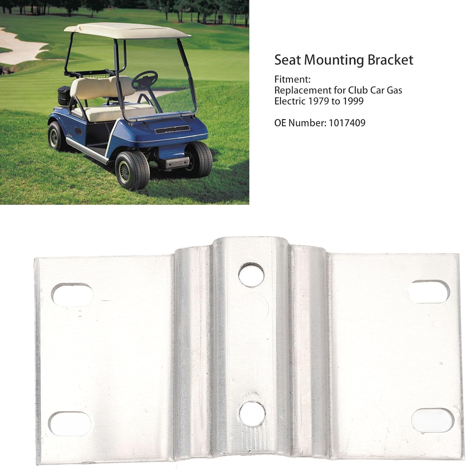 Seat Back Mount Bracket Compatible with Club Car Gas Electric 1979 to 1999, Replacement Seat Bracket, OEM:1017409, Sturdy Back Support