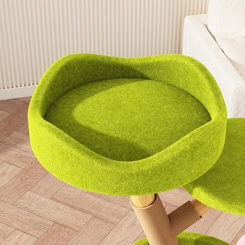 Wieża dla kota z drapakiem, wielowarstwowe meble wewnętrzne dla małych i dużych kotów, dla miłośników kociaków, trwały i stylowy design
