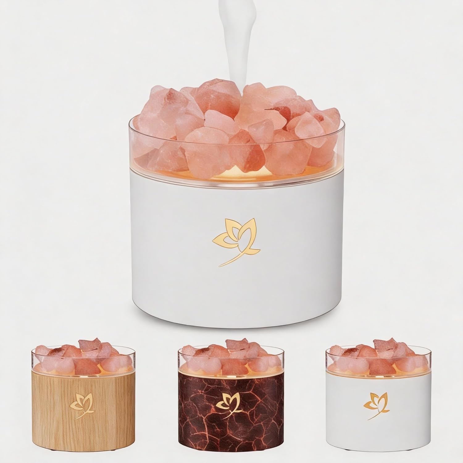 Amazon.com: 4-in-1 Ultrasonic Crystal Salt Stone Aromatherapy Diffuser ...
