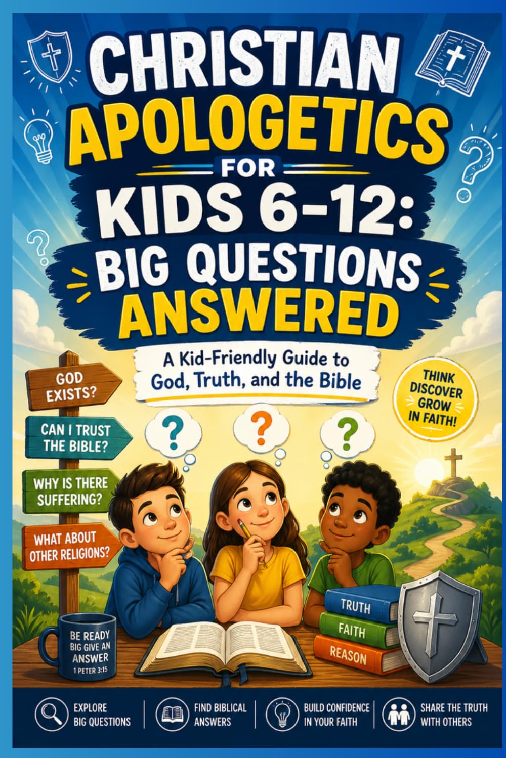 Christian Apologetics for Kids 8–12:Big Questions Answered: A Kid-Friendly Guide to God, Truth, and the Bible