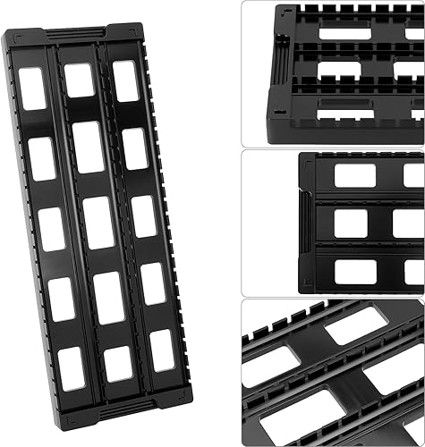 Miniatura 6 de Qwork Estante antiestático de circulación ESD, bandeja PCB, estante de circulación ESD, soporte de almacenamiento de 25 ranuras, soporte de placa de