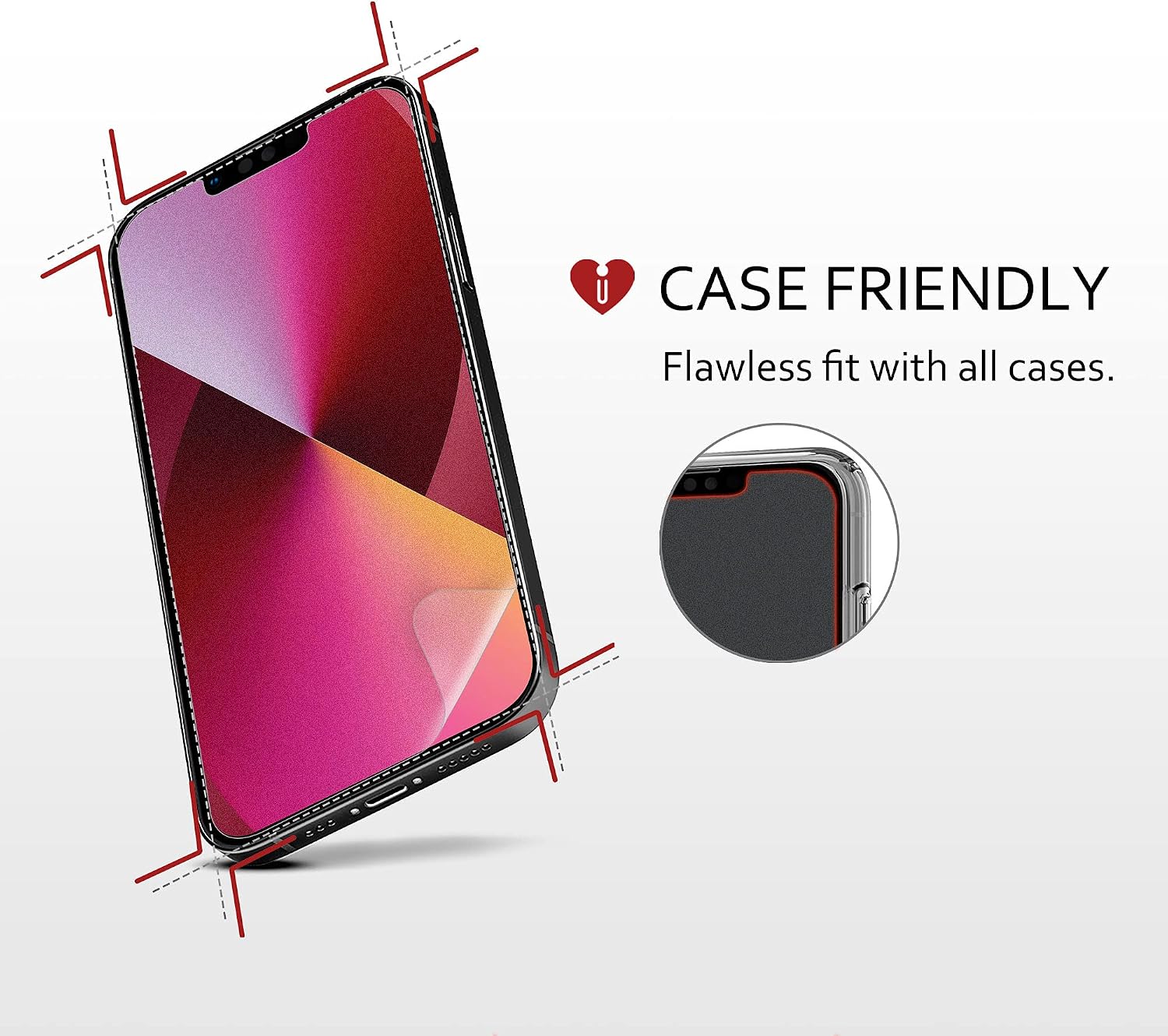 iCarez HD Anti Glare Matte Screen Protector for iPhone 14 Plus iPhone 13 Pro Max 6.7-Inches [3 Pack] (Case Friendly) Premium No Bubble Easy to Apply with Hinge Installation