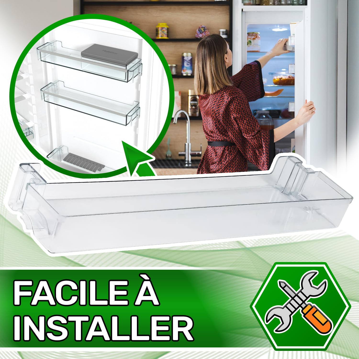 Balconnet Refrigerateur 460x50x110 mm avec le Code Original 512818 pour Gorenje - MADE IN EU - Garantie de 5 Ans - ONIX TECH