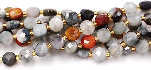 Miniatura 92 de Cuentas de piedras preciosas de primera calidad para la fabricación de joyas, cuentas de piedra natural preciosa al por mayor, 2 hebras de granate