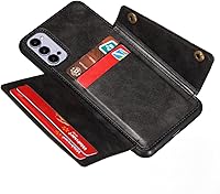 Vista 3 de Funda para Realme 7 Pro RMX2170, con ranura para tarjeta, color negro