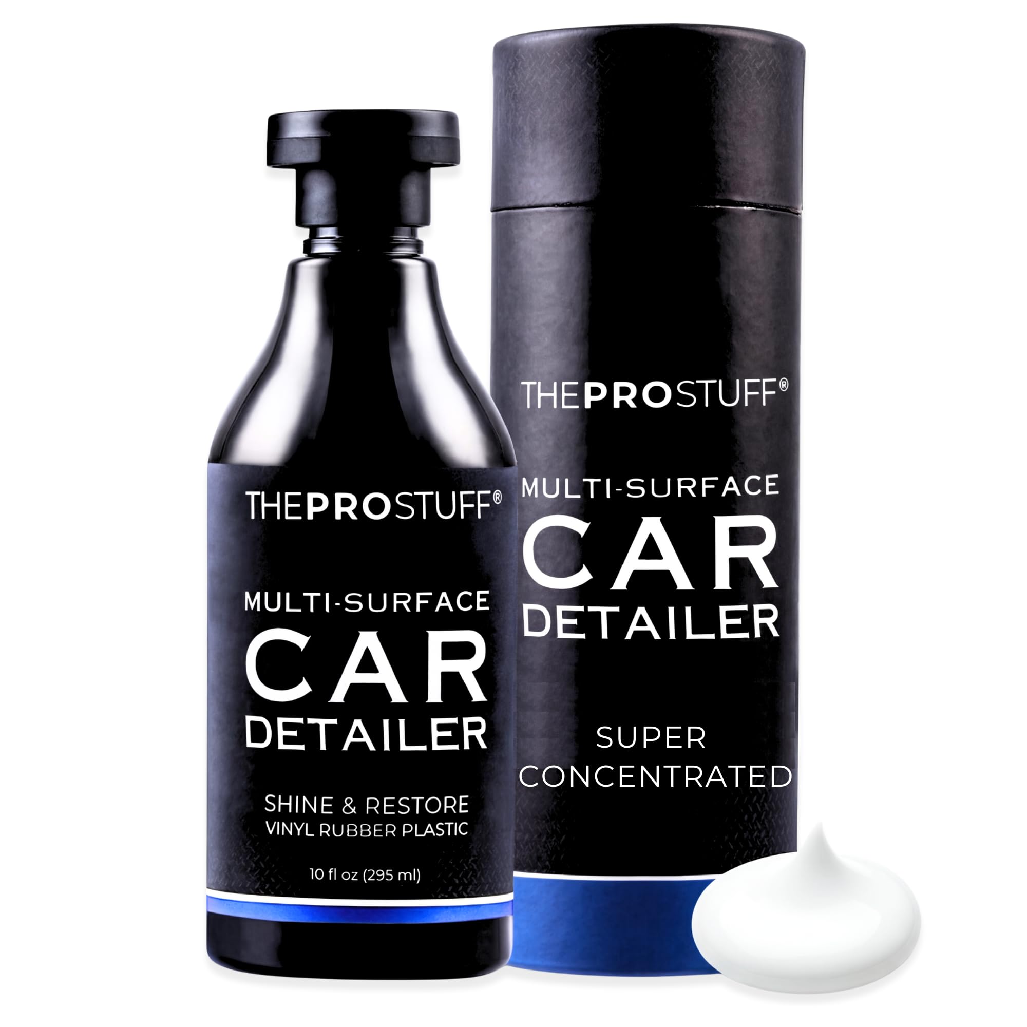 The Pro Stuff® Car Plastic Restorer | Professional Black Trim Detailer | Restore Faded Plastic to Factory Finish | Easy Apply, Long Lasting,