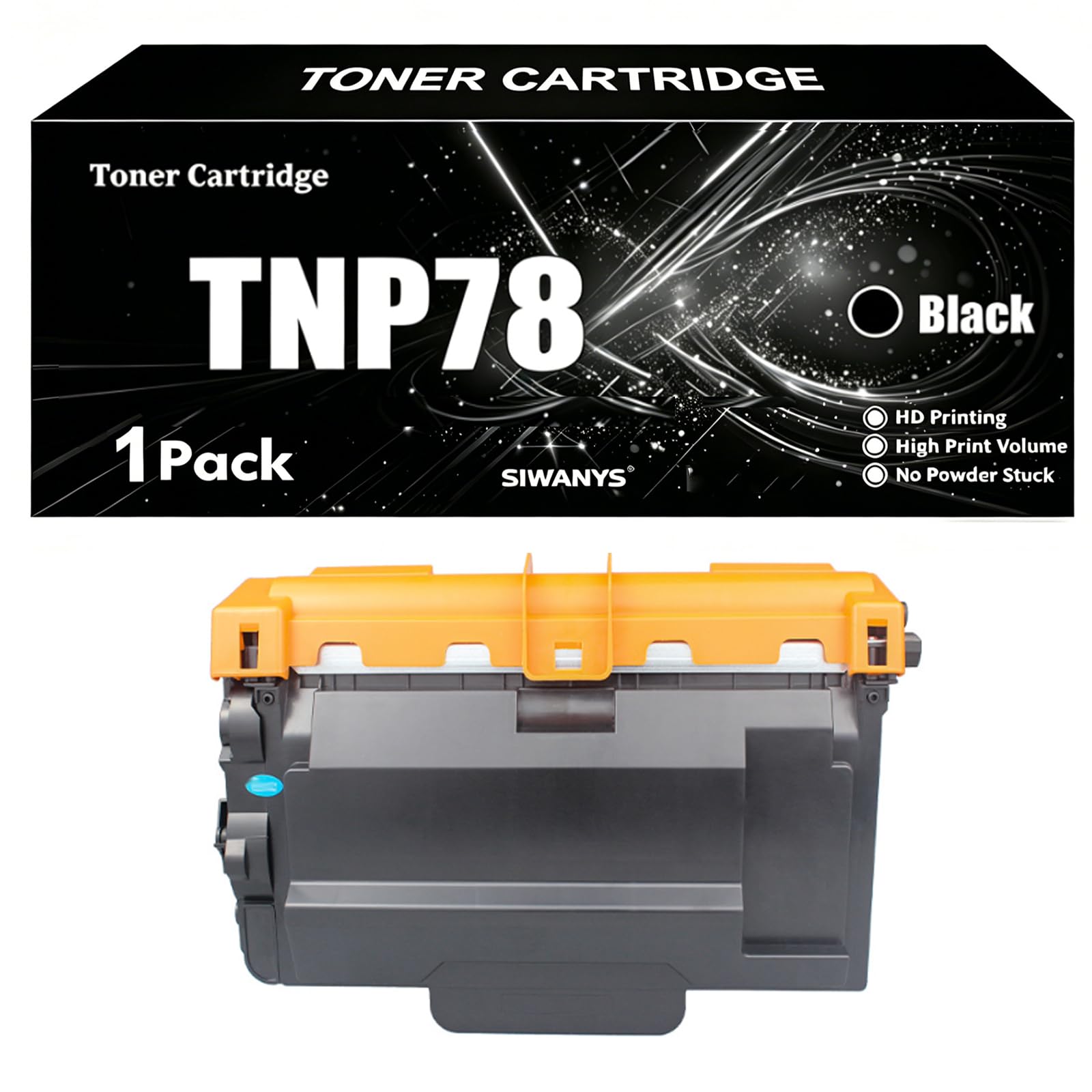 Kompatybilny z TN78 / TNP7 / 1UP37 / IUP34 - TNP77 czarny pojemnik na toner, 12000 stron, oddzielna konstrukcja - do zadań drukowania