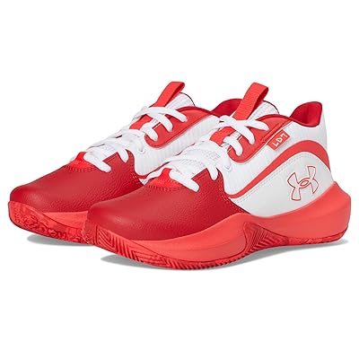 Under Armour Kids Lockdown 7 (Big Kid) Kids Shoes White/Red/Racer Red