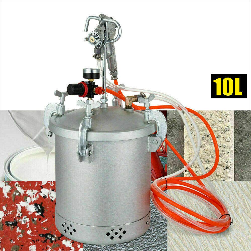 Profesjonalny pistolet natryskowy 10 l, 30 PSI z dyszą 3,0 mm, pistolet lakierniczy, pojemnik na farbę, system lakierowania