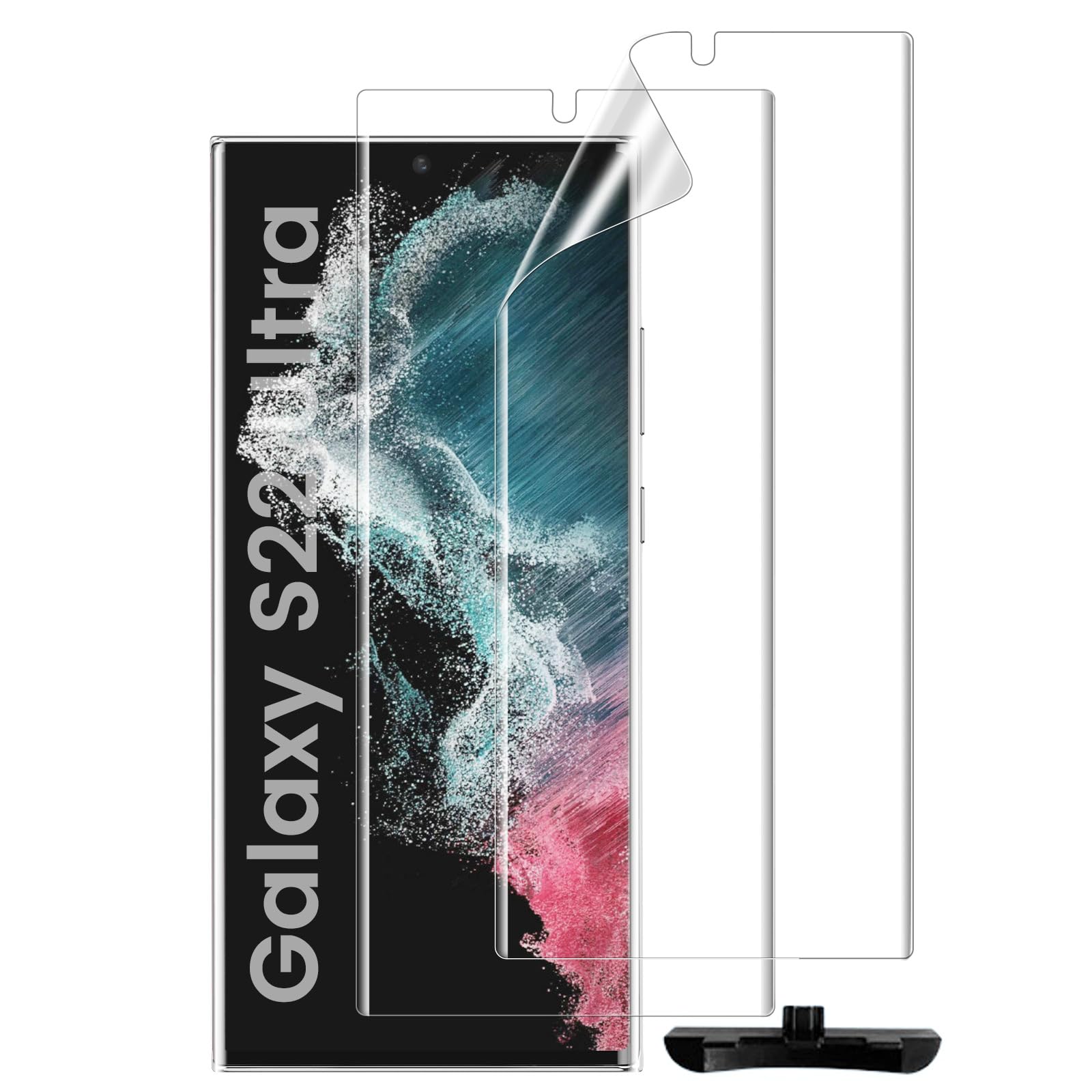 Amazon | Galaxy S22 Ultra 用 保護フィルム 指紋認証対応 【2枚セット 