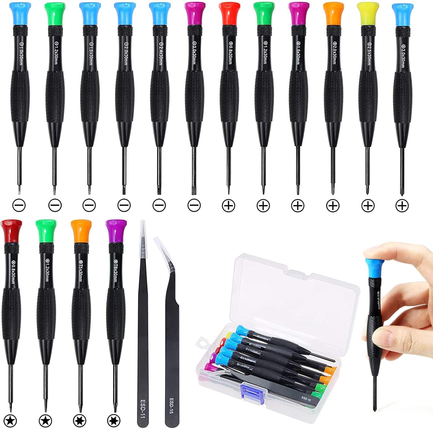 Tiny Screwdriver Set, Electronics Repair Tool Kit, Precision