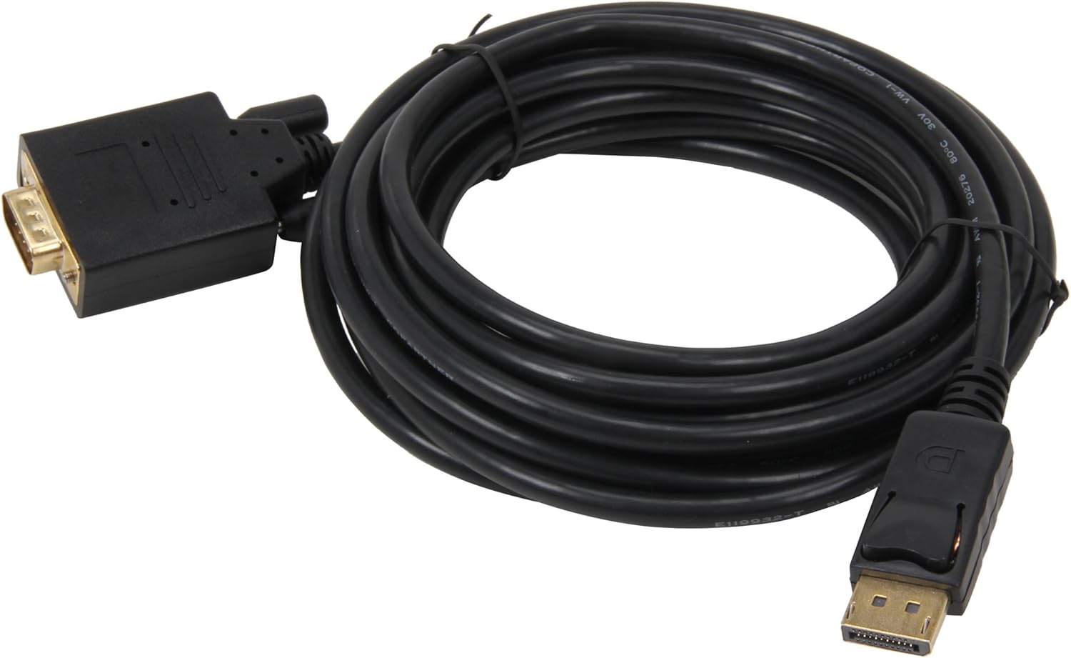 Nippon Labs DP-VGA-15 15-Feet Display Port Male to VGA Male 28 AWG Cable