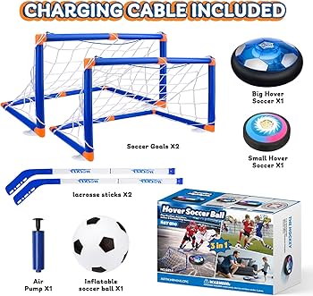 Amazon.com: Nazano 3-in-1 Hover Soccer Ball, Kids Toddler Hockey