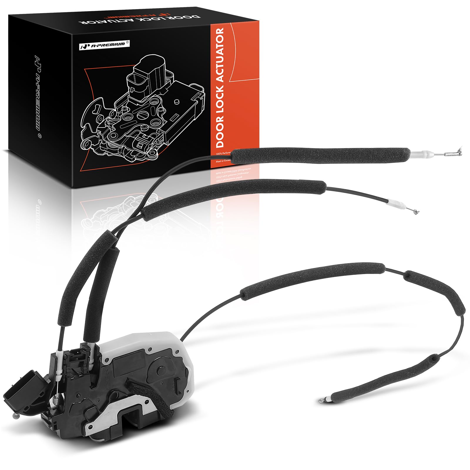 A-Premium Front Right Passenger Side Door Lock Latch Actuator with Cable Compatible with Nissan Rogue Sport 2017 2018 2019 2020 2021, Replace#