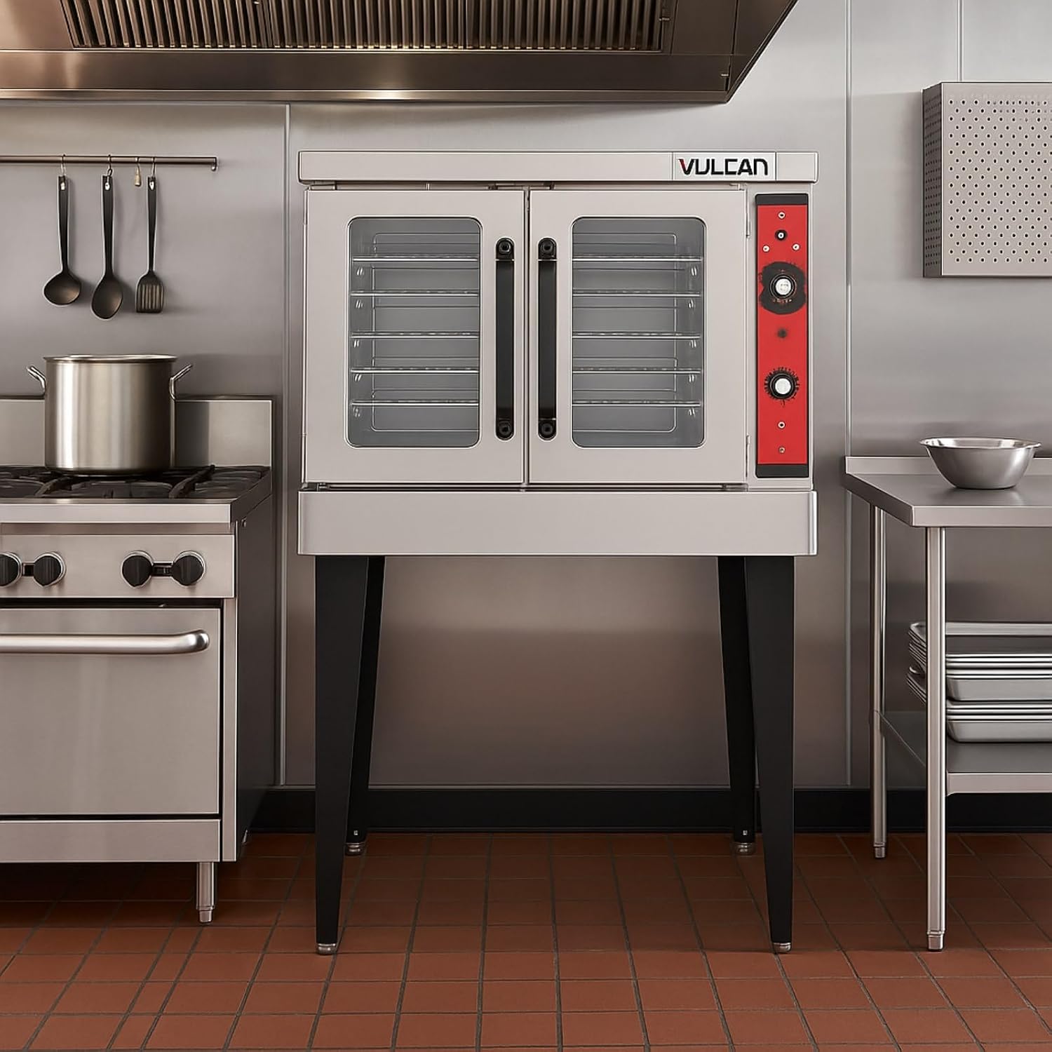 Vulcan VC4ED-11D1 Electric Convection Oven, Single Stack - Standard Depth, 208 Volt