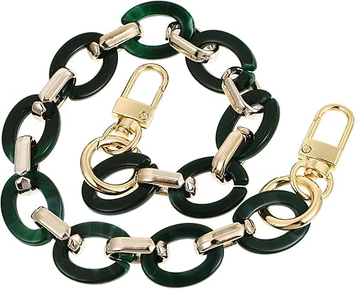 EXCEART Bolsa de resina Cadena Correa Vintage Bolso Cadenas Accesorios Resina Monedero Correas de cadena Hombro Cruz Cuerpo Correas de reemplazo con