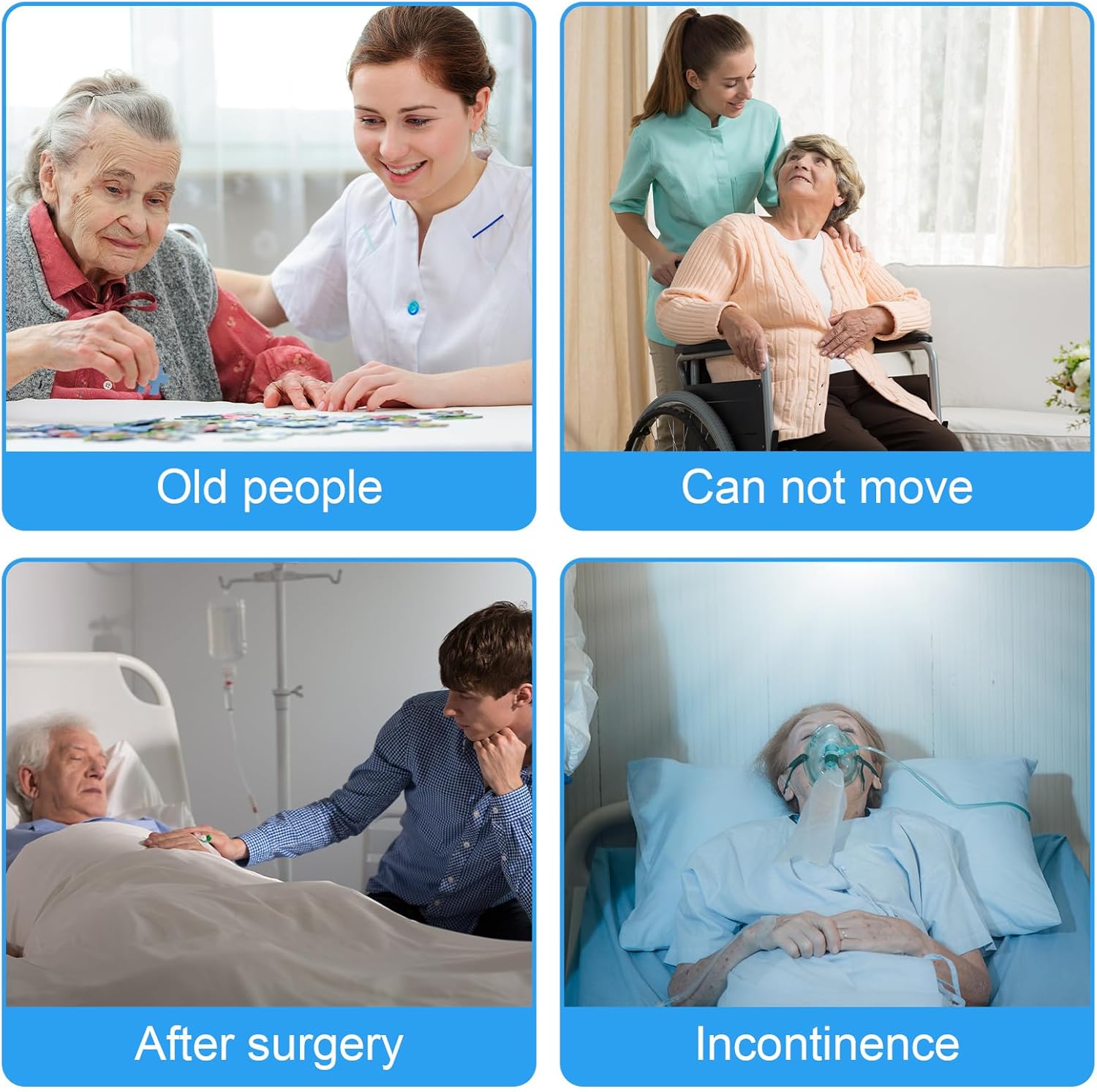 Lounsweer 10 Pack Adult Cloth Diaper Inserts Rayon Microfiber Inserts Liners for Adult Women Teen Incontinence, Pregnancy, Childbirth, 4-Layer Washable Reusable Large Absorbent 7.9 x 19.3 Inch - Image 7