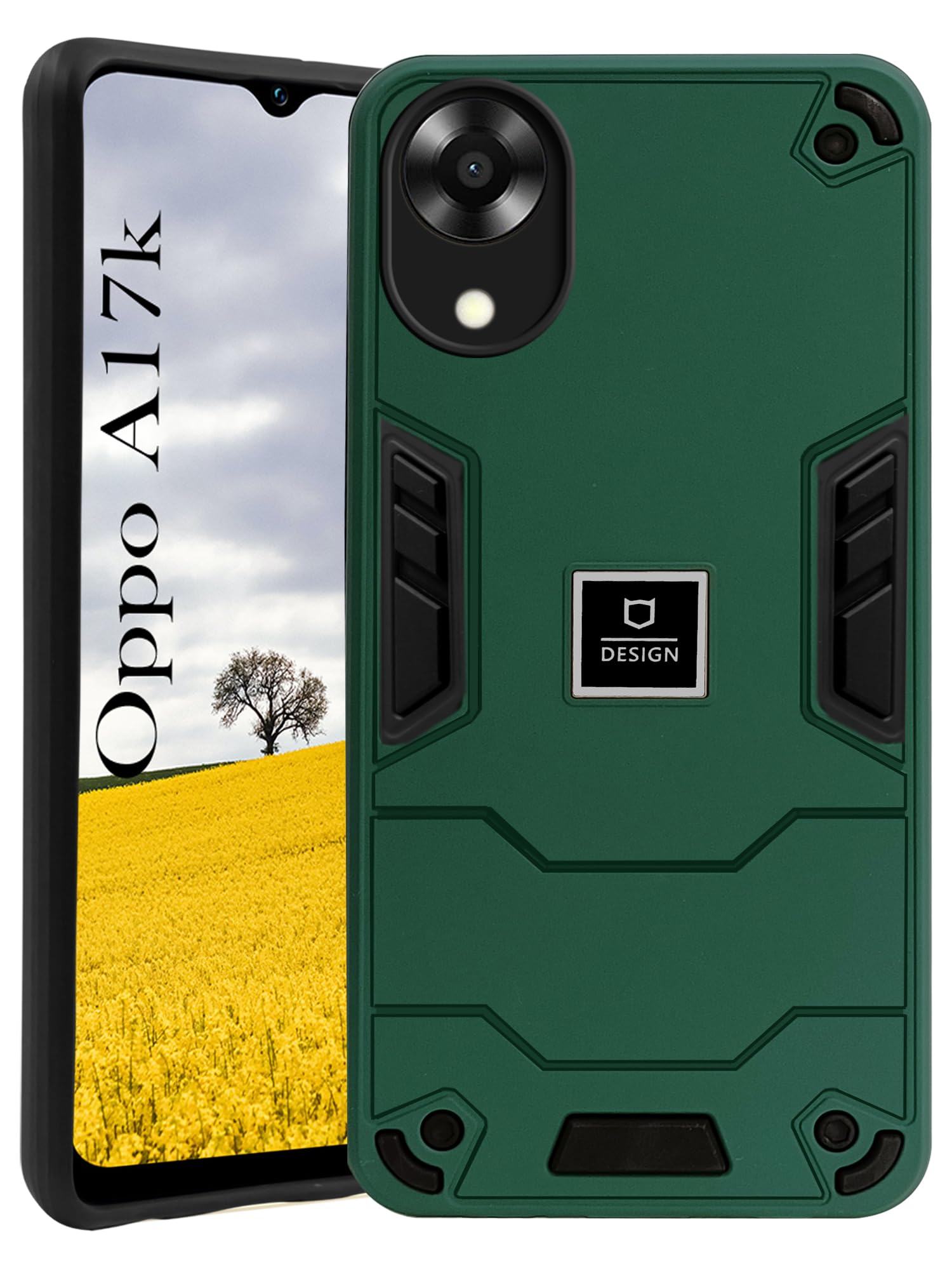 Jkobi Back Cover Case for Oppo A17K (Lightweight Hybrid Armor Shockproof Polycarbonate| Slim Green) (B0C1H77BNM) Amazon Price History, Amazon Price Tracker