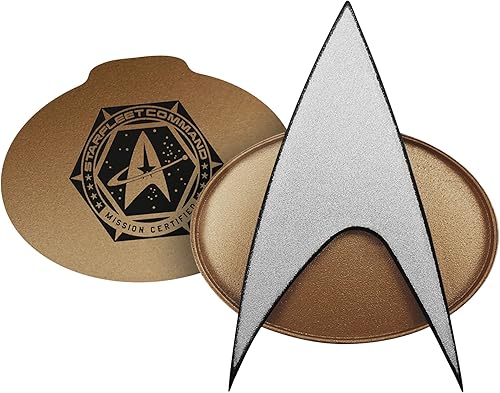 Insignia de Star Trek TNG con comunicador bluetooth, efecto de sonido de gorjeo, micrófono y altavoz talla única Multi Color