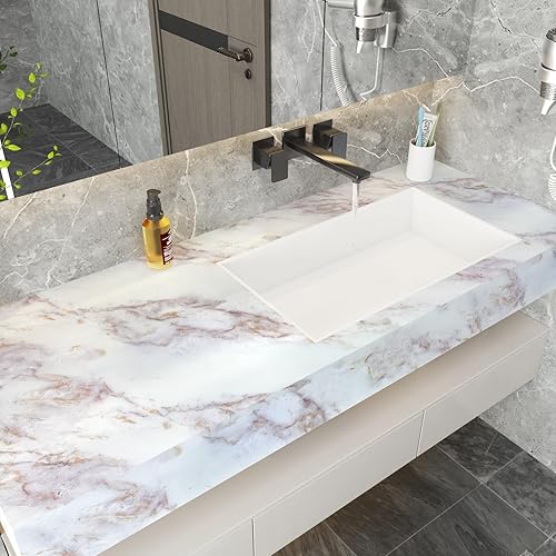 Miniatura 8 de VIOPVERY Papel de contacto de mármol gris de 35 x 197 pulgadas, papel de pared de mármol para despegar y pegar, impermeable, película autoadhesiva