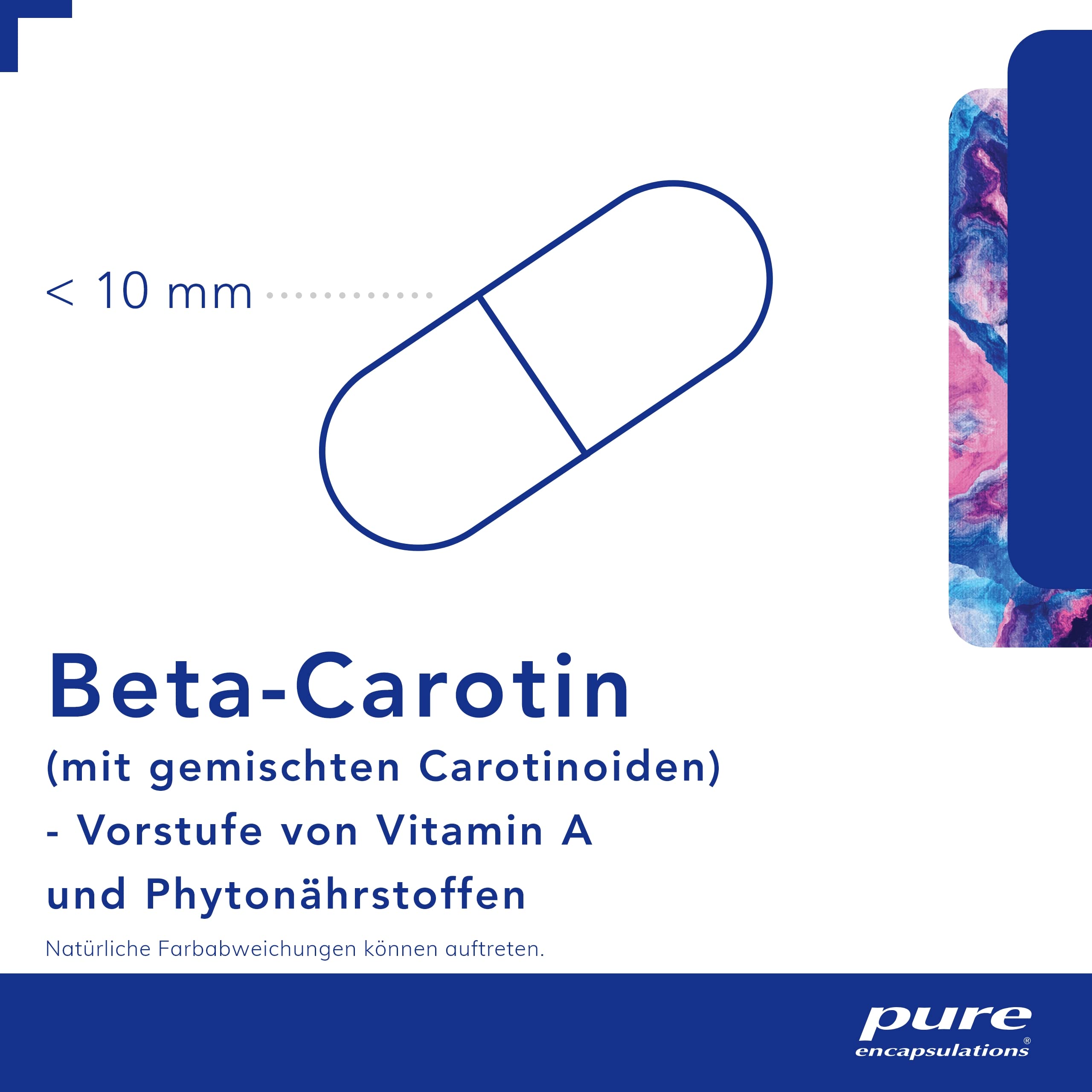 Pure Encapsulations - Beta Carotin Kapseln – Natürliches Carotinoid aus Dunaliella-Alge, Leicht zu Schlucken – 90 Kapseln