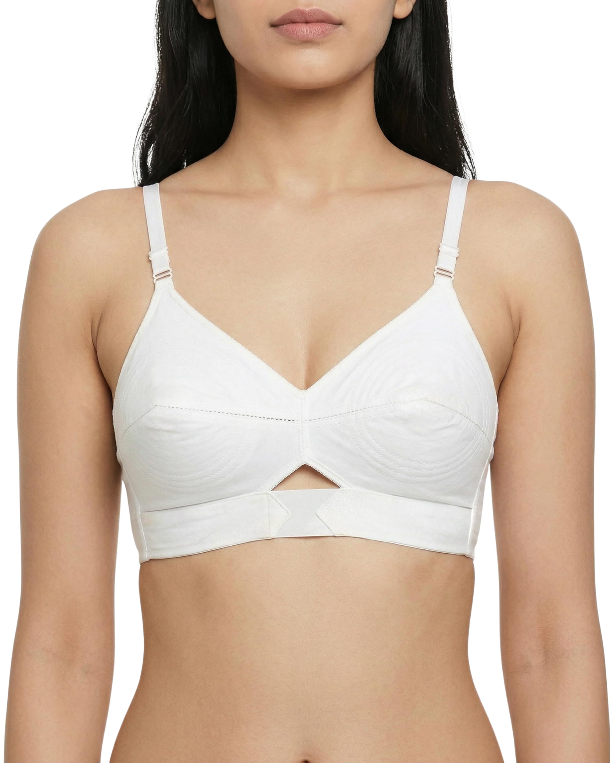 brida ladies innerwear Brida Kavya Xtra Soft Cotton Round Stitch Bra for Women | Full Coverage | Non-Padded | Wireless | Double Layer Heavy Bust | Combo | Colours May Vary-picture-44