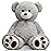HollyHOME Teddy Bear Stuffed Animal Plush Giant Teddy Bears with Footprints Big Bear 36 inch Gray