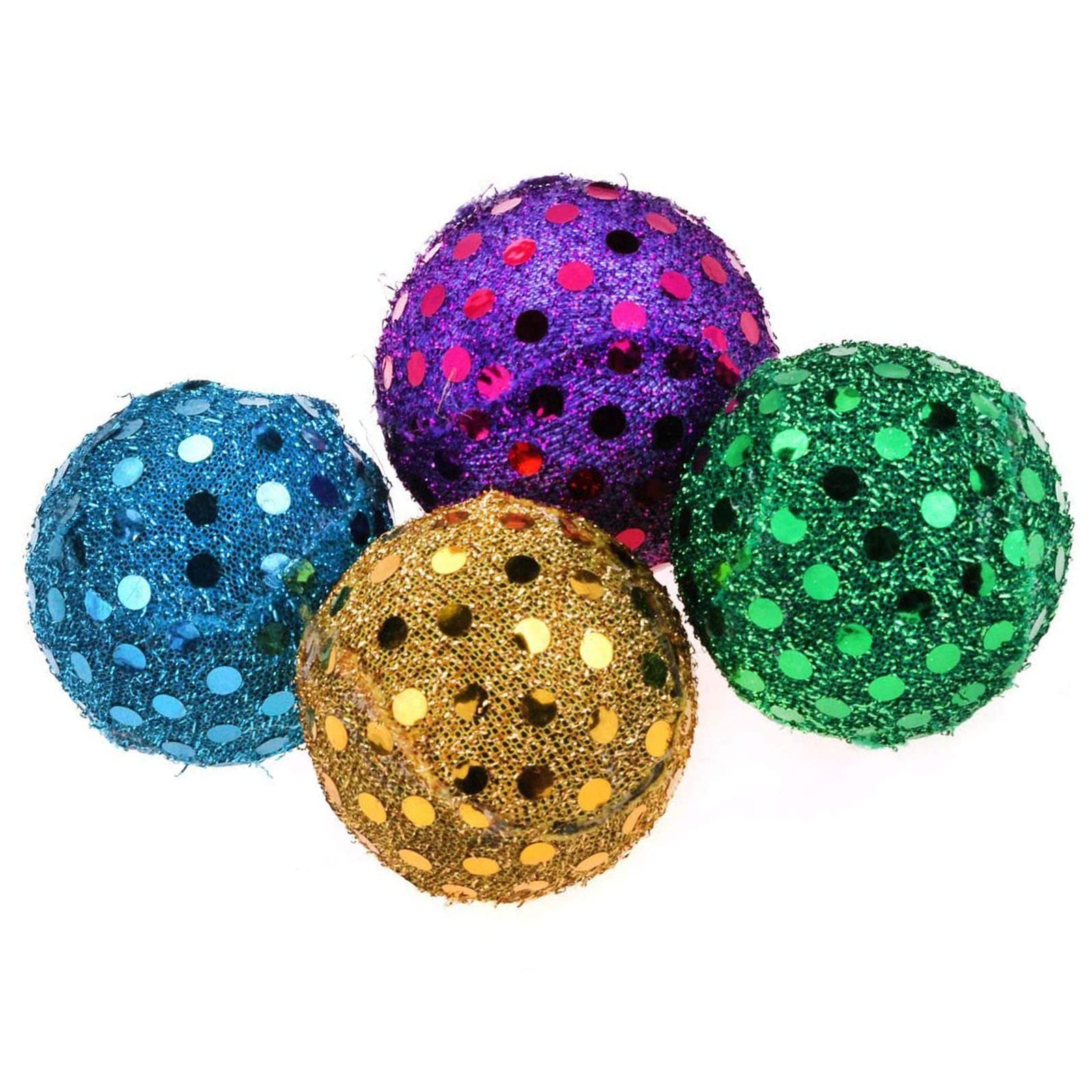 emily pets Cat Ball Disco Glitter Balls Toy. Cat Playing Toy for cat, Kitten(Multi Color,Pack 4) (B09QQJKRWN) Amazon Price History, Amazon Price Tracker